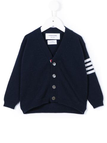 Thom Browne Kids V-neck Cardigan, Boy's, Size: 18-24 Mth, Blue