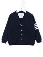 Thom Browne Kids V-neck Cardigan, Boy's, Size: 18-24 Mth, Blue