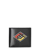 Burberry Logo Graphic Canvas International Bifold Wallet - Black