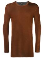 Avant Toi Draped Sweatshirt - Brown