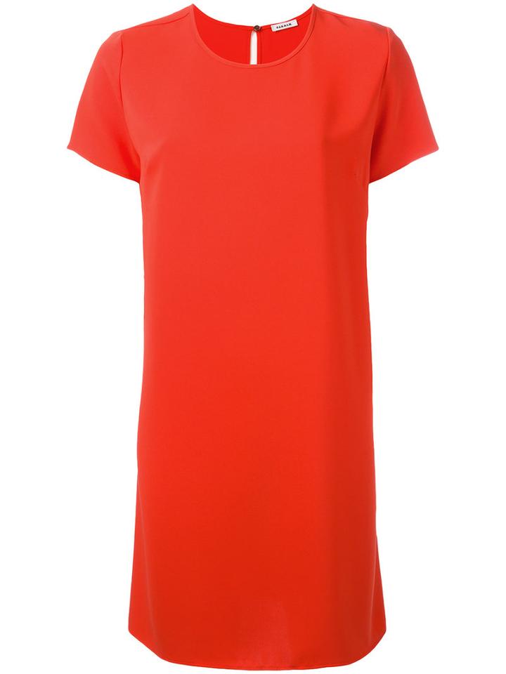 P.a.r.o.s.h. Plain T-shirt Dress, Women's, Size: Medium, Red, Polyester