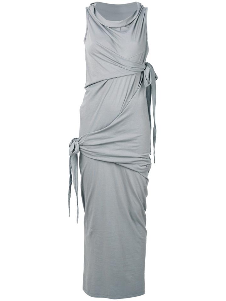 Rick Owens Drkshdw Draped Shift Dress - Grey