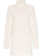 Chloé Cable-knit Long-line Sweater - White