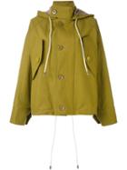Marni - Oversized Hooded Jacket - Women - Cotton/polyurethane - 40, Green, Cotton/polyurethane