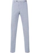 Pt01 - Checked Chinos - Men - Cotton/spandex/elastane - 50, Blue, Cotton/spandex/elastane