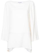 Elizabeth And James Flared Fitted Top - White