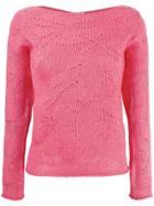 Etro Long Sleeve Knitted Top - Pink