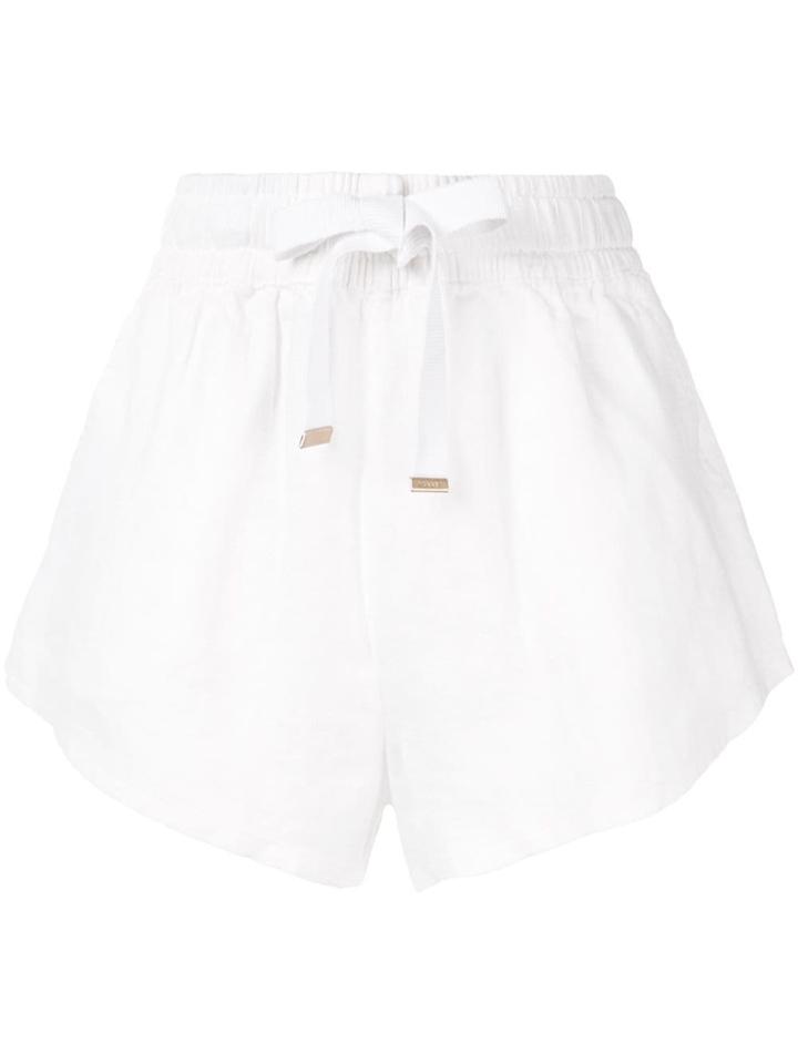 Venroy Drawstring Shorts - White