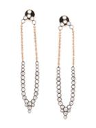 Yannis Sergakis Long 'charnières' Diamond Earrings, Women's, Pink/purple