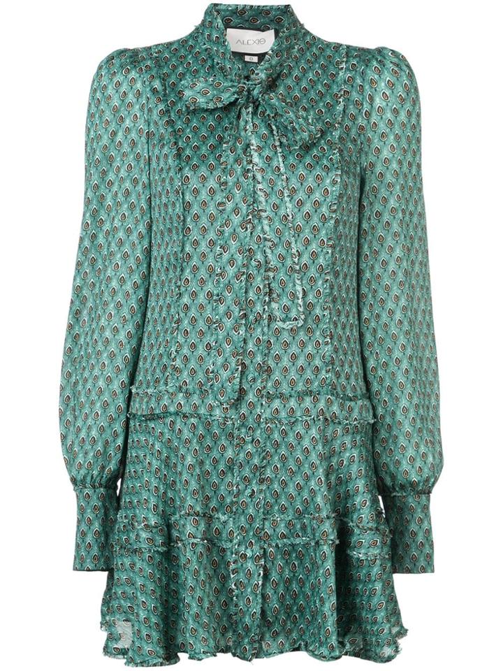 Alexis Monika Drop Waist Dress - Green