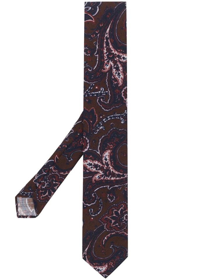 Lardini Paisley Pattern Tie - Blue