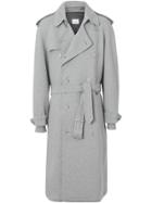 Burberry The Westminster Jersey Trench Coat - Grey