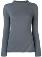 Fabiana Filippi Fitted Lightweight Jumper - Blue