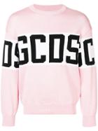 Gcds Intarsia-knit Jumper - Pink