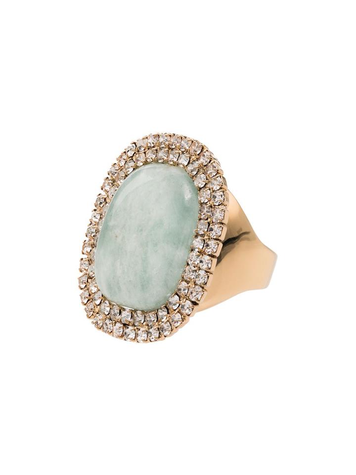 Rosantica Blue Stone Crystal Ring - Gold
