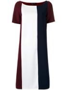 Gloria Coelho - Panelled Shift Dress - Women - Elastodiene/polyamide/viscose - Pp, Red, Elastodiene/polyamide/viscose