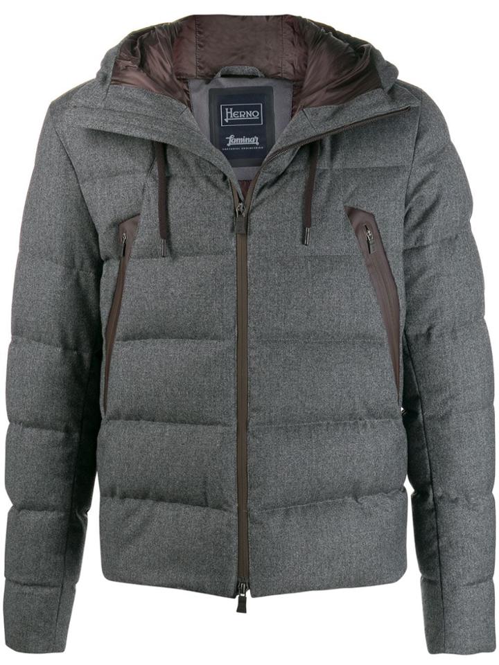 Herno Padded Zip-front Jacket - Grey