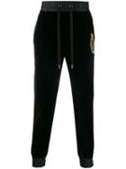 Dolce & Gabbana Embroidered Logo Emblem Track Pants - Black