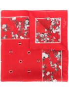 Rag & Bone Floral Print Scarf - Red