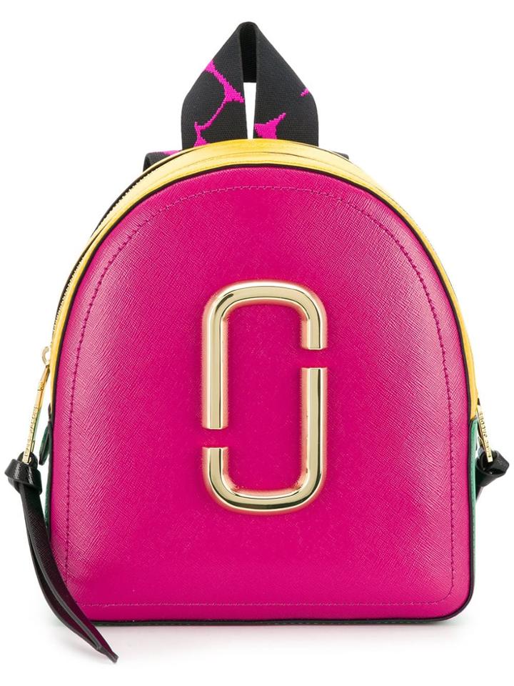Marc Jacobs Colourblock Backpack - Pink & Purple