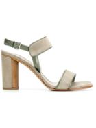 Sartore Leather Trim Sandals - Green