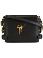 Giuseppe Zanotti Design Mini G#17 Crossbody Bag, Women's, Black, Calf Leather