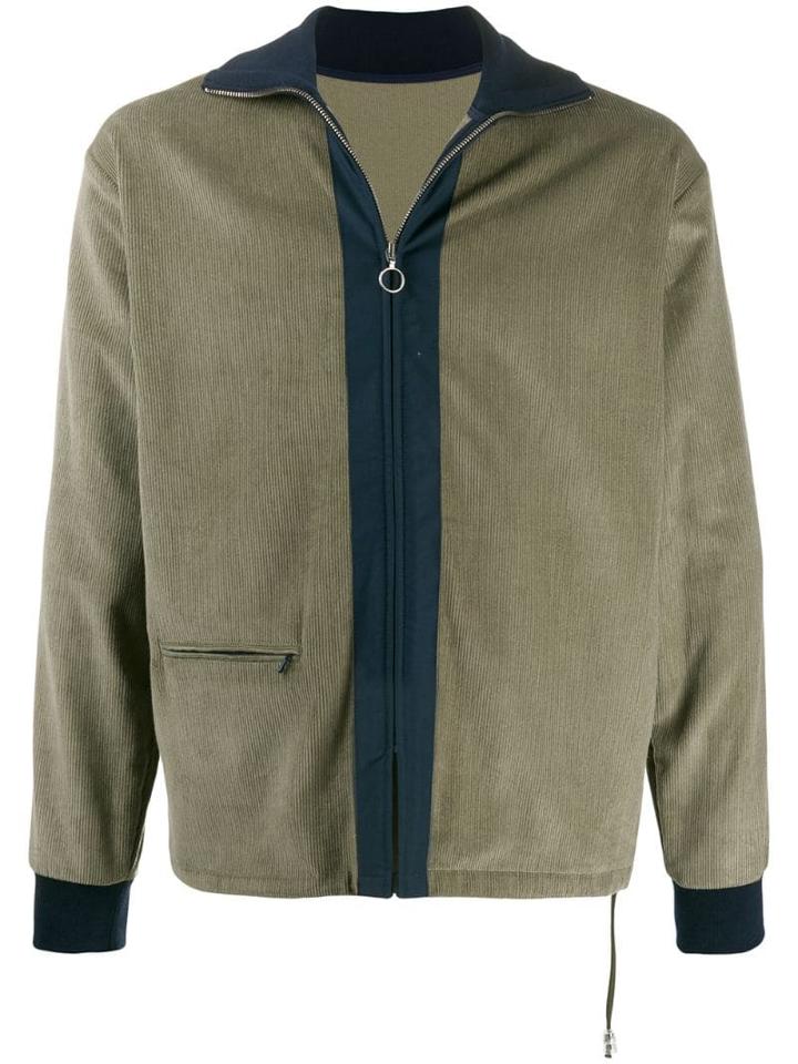Anglozine Moseley Corduroy Zip Jacket - Green