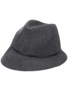 Fabiana Filippi Asymmetric Hat - Grey