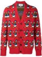 Gucci - Donald Duck Cardigan - Men - Wool - Xs, Red, Wool