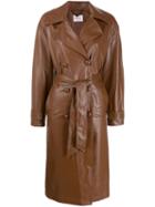 Be Blumarine Belted Trench Coat - Brown
