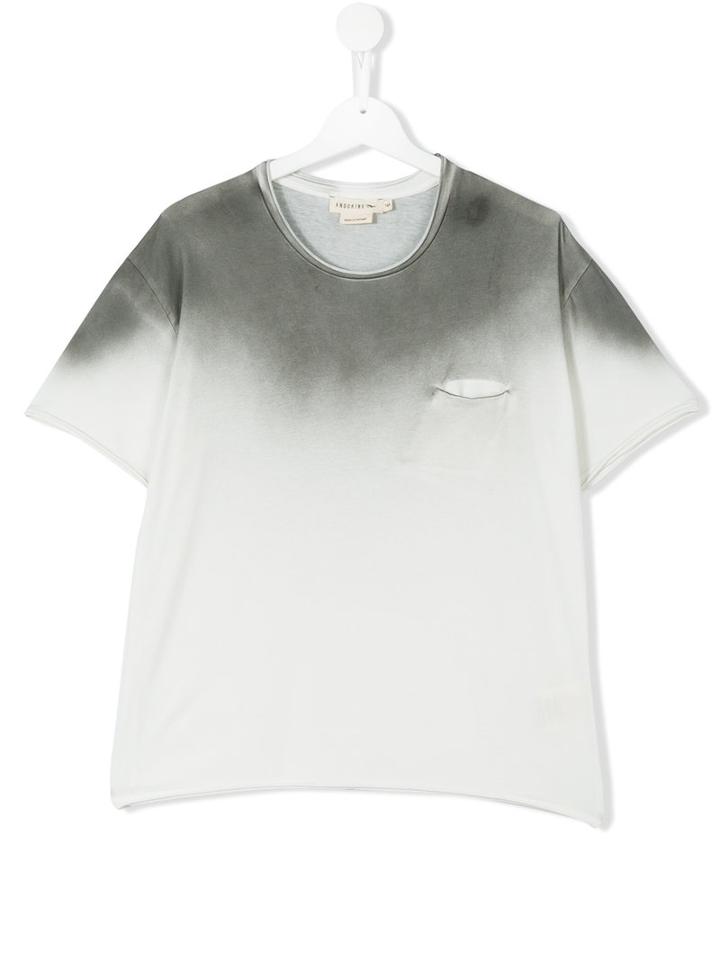 Andorine - Fade Out Pocket T-shirt - Kids - Cotton/spandex/elastane - 14 Yrs, White
