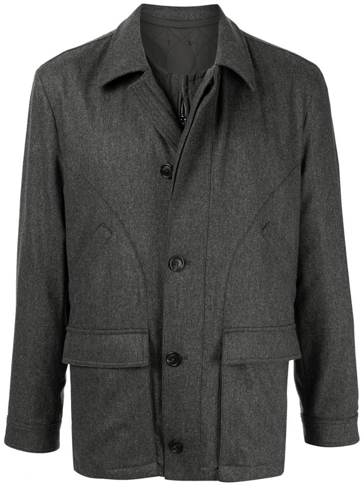 Gieves & Hawkes Padded Zipped Jacket - Grey