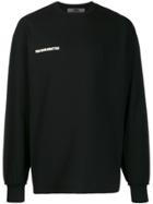 Wwwm Logo Print Oversized Sweatshirt - Black