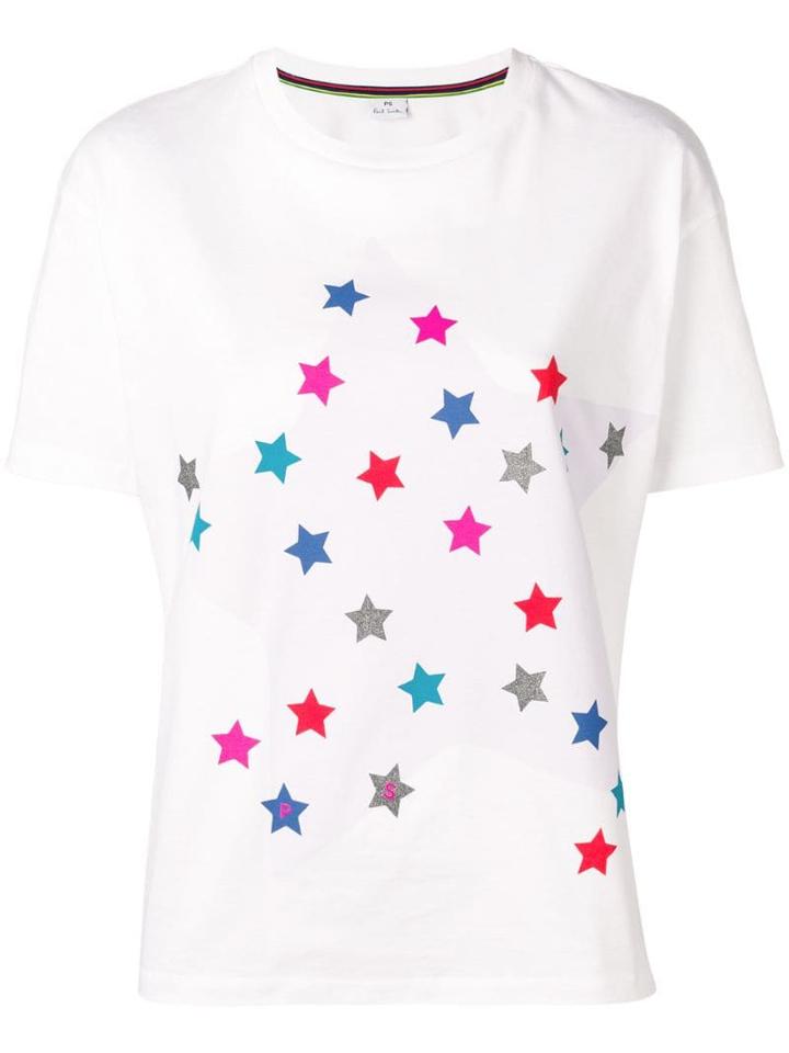Ps Paul Smith 'stars' T-shirt - White