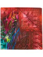 Etro Frog Print Scarf - Red