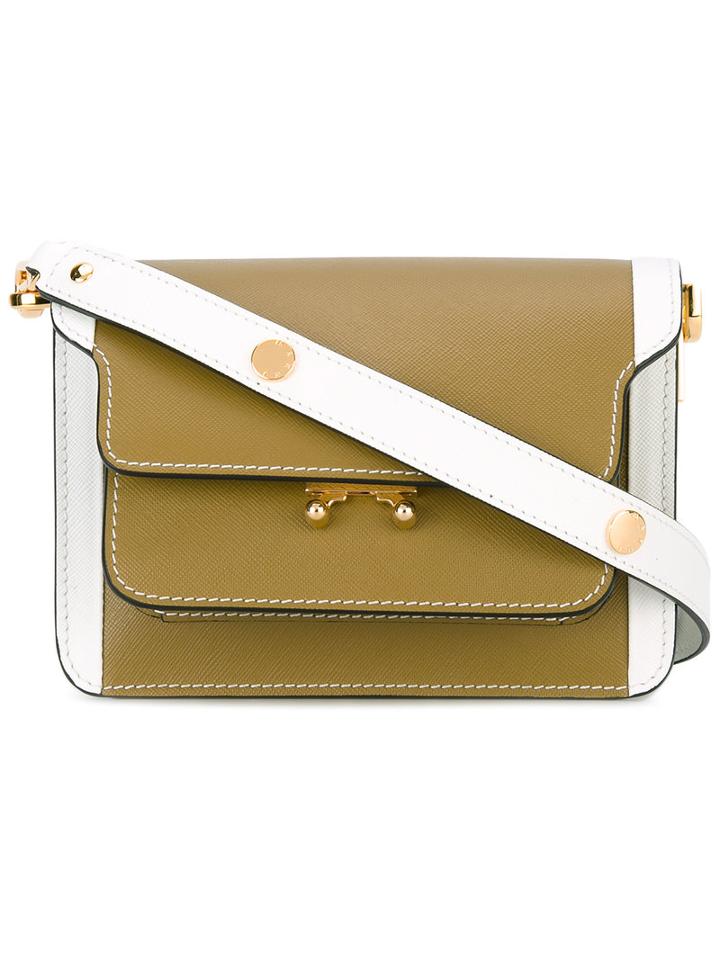Marni - Mini Trunk Shoulder Bag - Women - Calf Leather - One Size, Women's, Green, Calf Leather