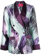 F.r.s For Restless Sleepers Double Breasted Blazer - Purple
