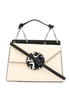 Danse Lente Marbled Lock Tote - White