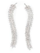Joanna Laura Constantine Encrusted Leaves Earrings, Women's, Metallic