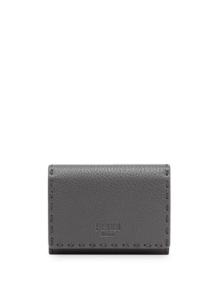 Fendi Selleria Business Card Holder - Grey