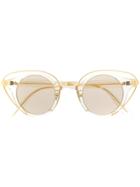 Kuboraum Cat Eye Sunglasses - Gold