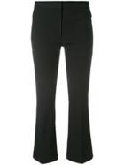 Theory Stretch Cropped Trousers - Black