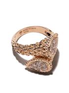 Boucheron 18kt Rose Gold Diamond Serpent Bohème Toi Et Moi Ring - Pg