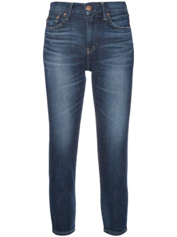 Red Card Cropped Skinny Jeans - Blue