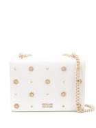 Versace Jeans Couture Crystal-embellished Box Tote - White