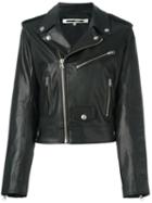 Mcq Alexander Mcqueen Multi-zip Biker Jacket, Women's, Size: 40, Black, Leather/polyester