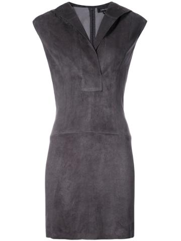 Jitrois Sleeveless Hood Dress - Grey