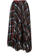 Blugirl Tartan Midi Skirt - Red