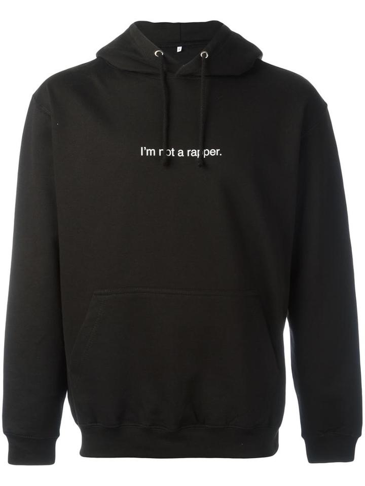F.a.m.t. - 'i'm Not A Rapper' Hoodie - Unisex - Cotton/polyester - Xs, Black, Cotton/polyester