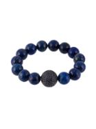 Gemco Beaded Sapphire And Diamond Ball Bracelet